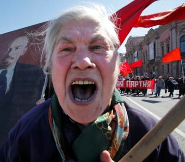 Angry Russian woman