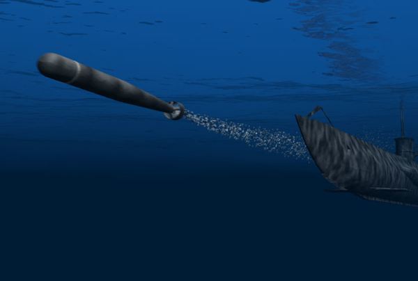 Submarine Fires Torpedo