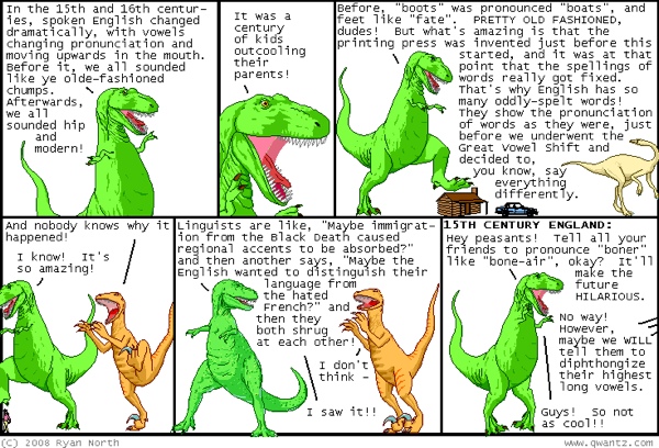 Dinosaur Great Vowel Shift