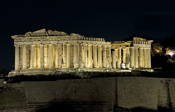 Parthenon Night View