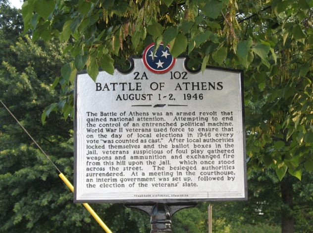 Battle-Of-Athens-Tennessee-Historical-Marker