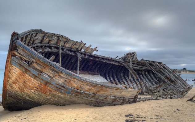 Abandoned-shipwreck