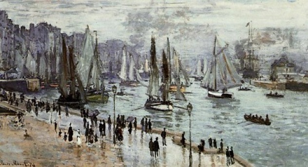 Fishing Boats Leaving The Port Of Le Havre 1874