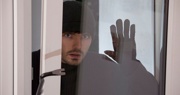 burglar looking into the window