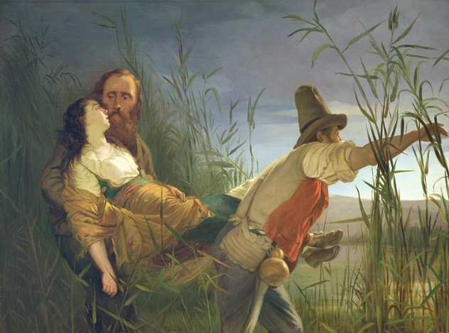 Garibaldi_carrying_his_dying_Anita_through_the_swamps_of_Comacchio_(oil_on_canvas)