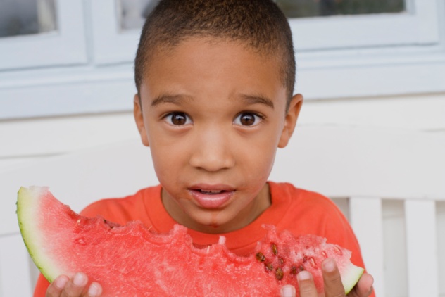 Kid with Watermelon