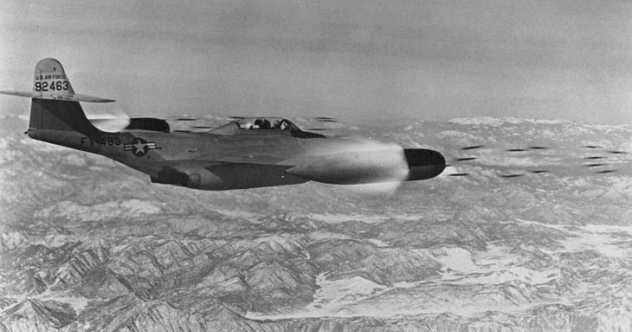 F-89D Firing Rockets