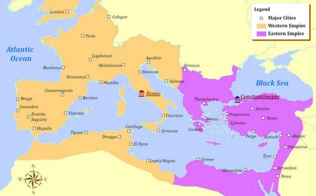 2-roman-empire-western-eastern-map