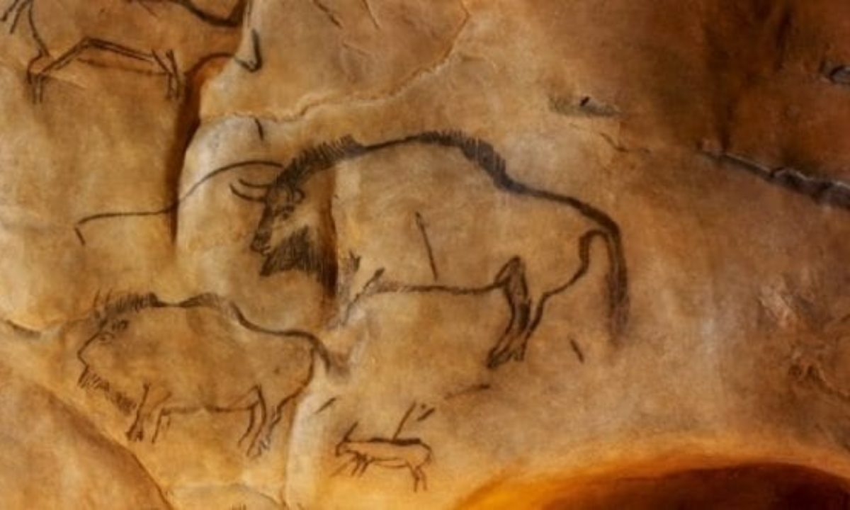 creepy ancient cave drawings