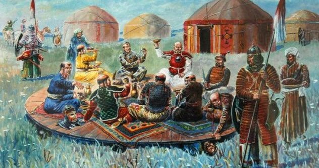 9-mongols-feasting-atop-russian-princes
