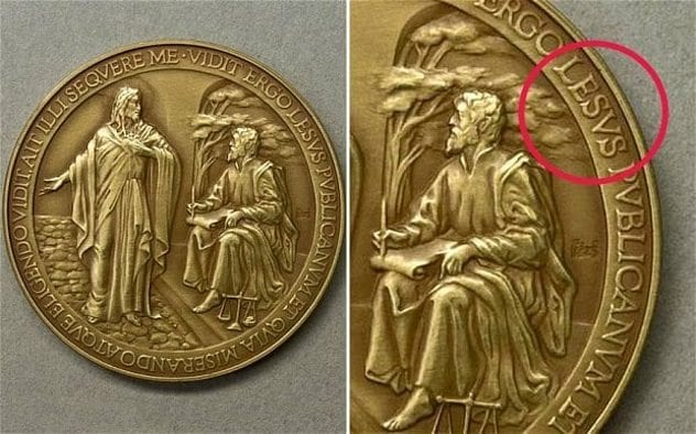 Jesus Medal Typo