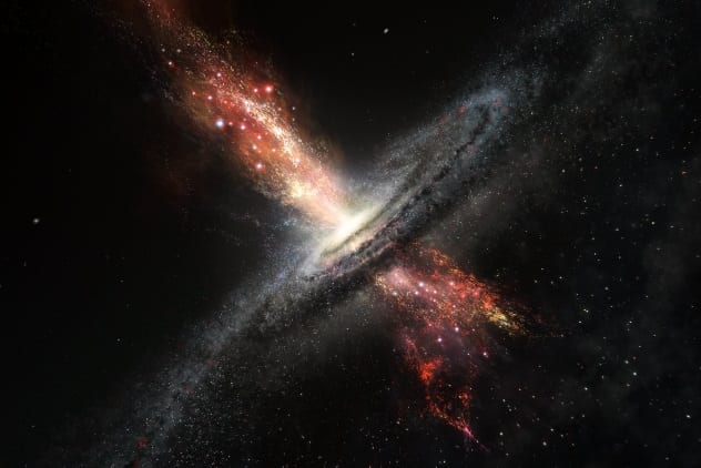 Black Hole Birthing Stars