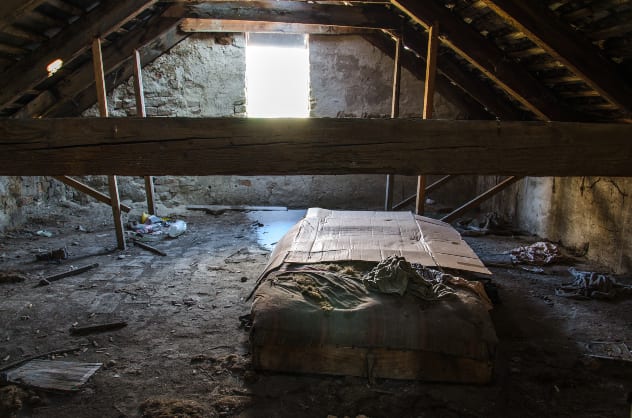 creepy old attic